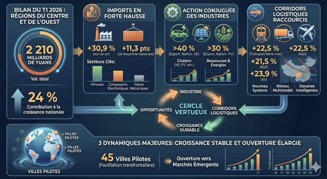 Les régions du centre et de l’ouest de la Chine dopent le commerce extérieur Les régions du centre et de l’ouest de la Chine dopent le commerce extérieur