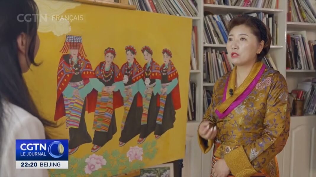 Sonam Pema fait revivre la peinture à base de tissu Sonam Pema fait revivre la peinture à base de tissu